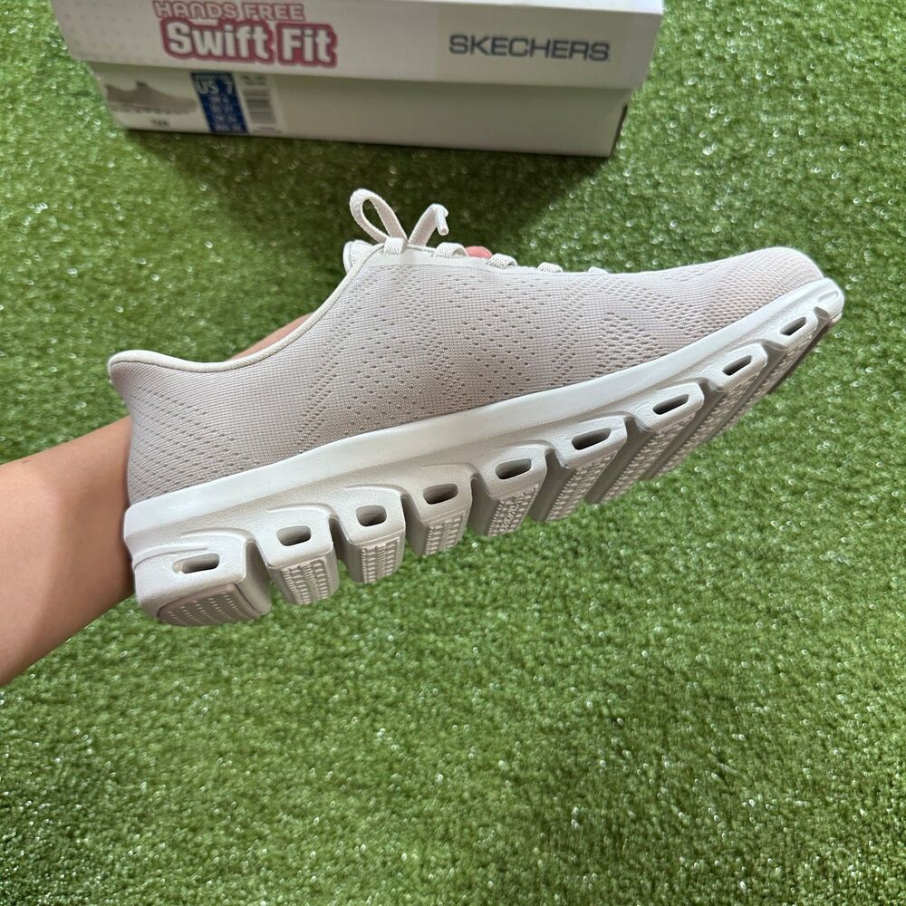 Skechers Slip-ins Swift Fit Women's 7 Tan Hands Free Sneakers NIB - Picture 8 of 8